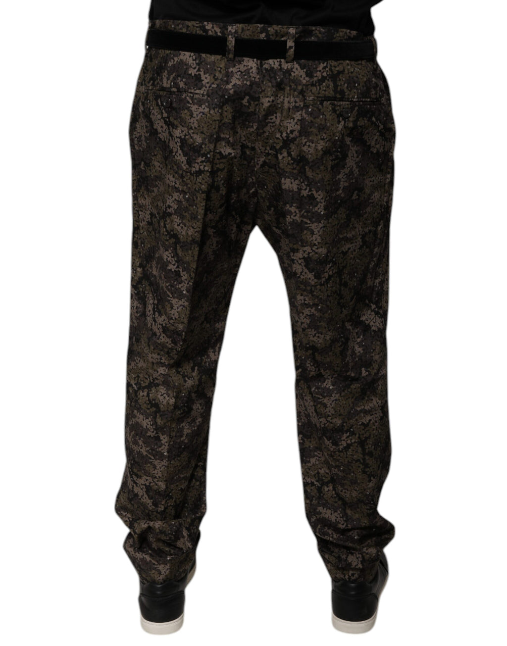 Pantalon habillé camouflage multicolore Dolce &amp; Gabbana pour homme