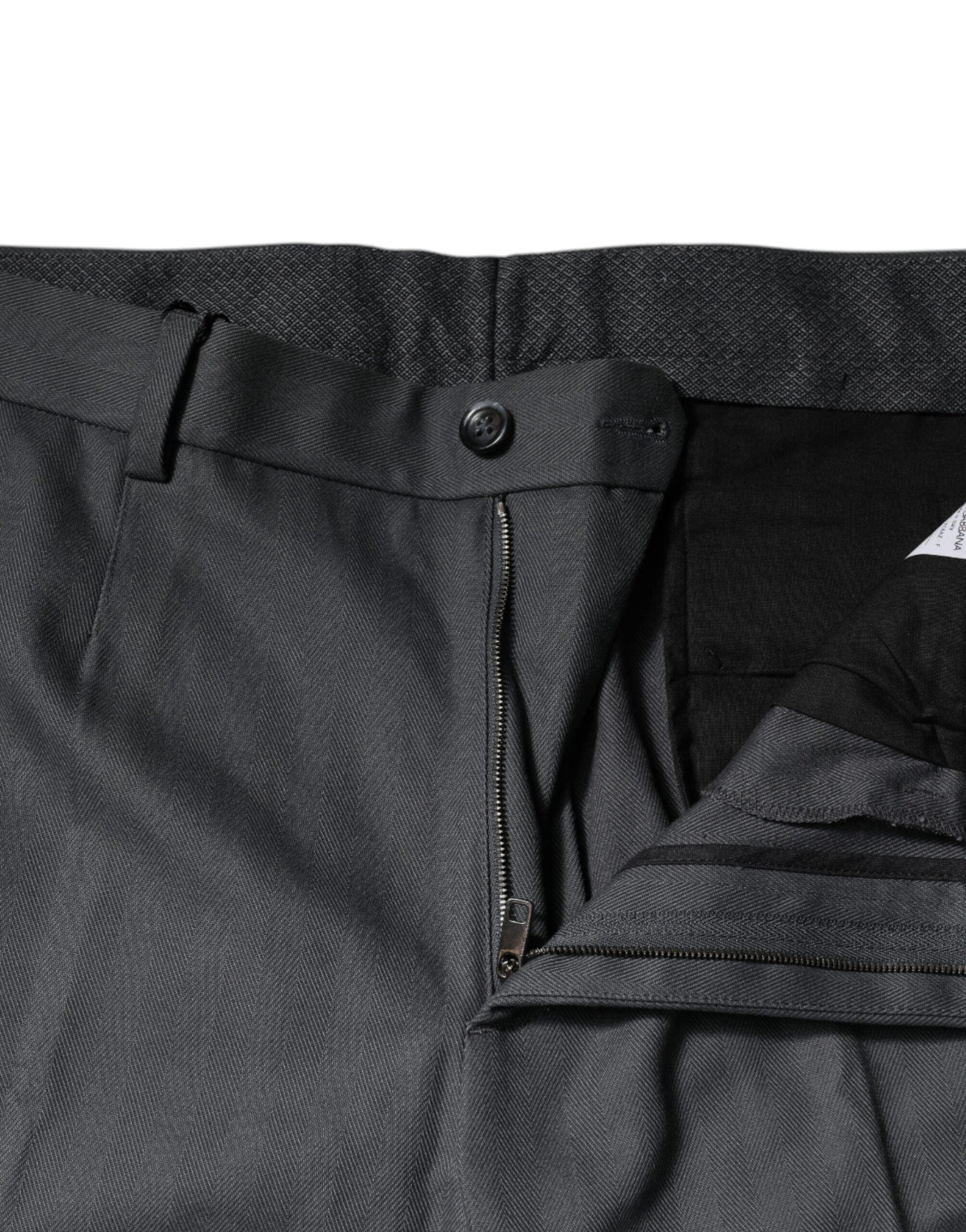 Pantalon habillé fuselé gris Dolce &amp; Gabbana