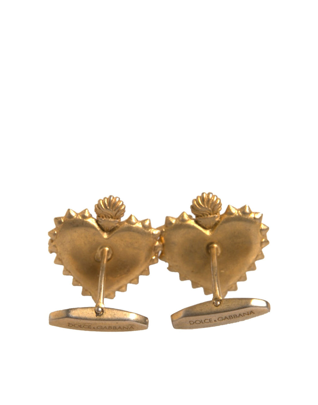 Boutons de manchette Dolce &amp; Gabbana en argent sterling 925 avec cœur DG