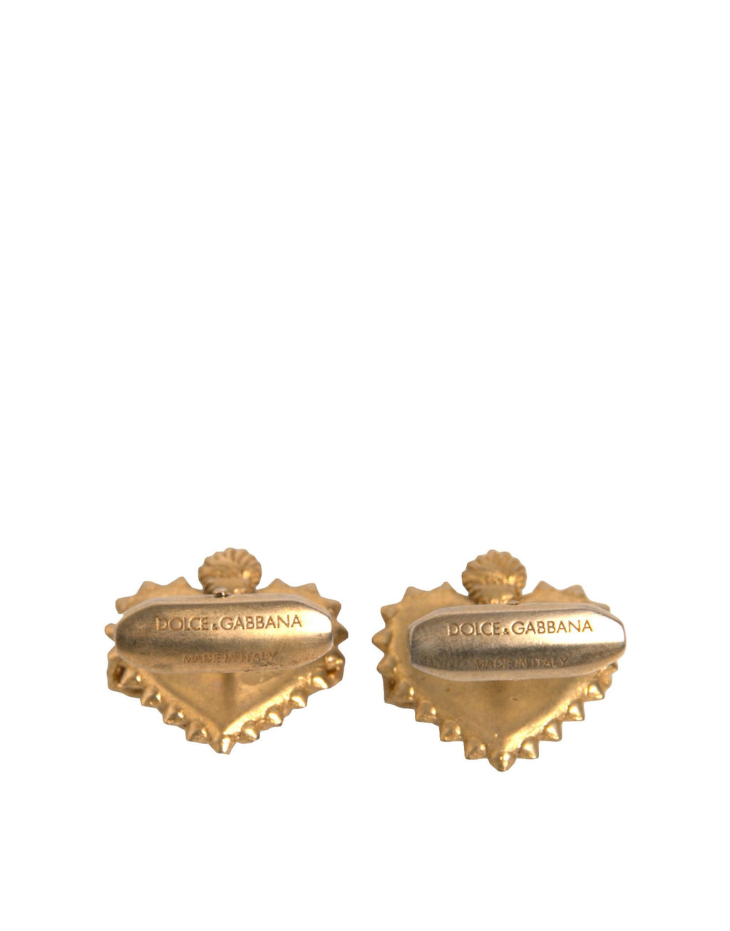 Boutons de manchette Dolce &amp; Gabbana en argent sterling 925 avec cœur DG