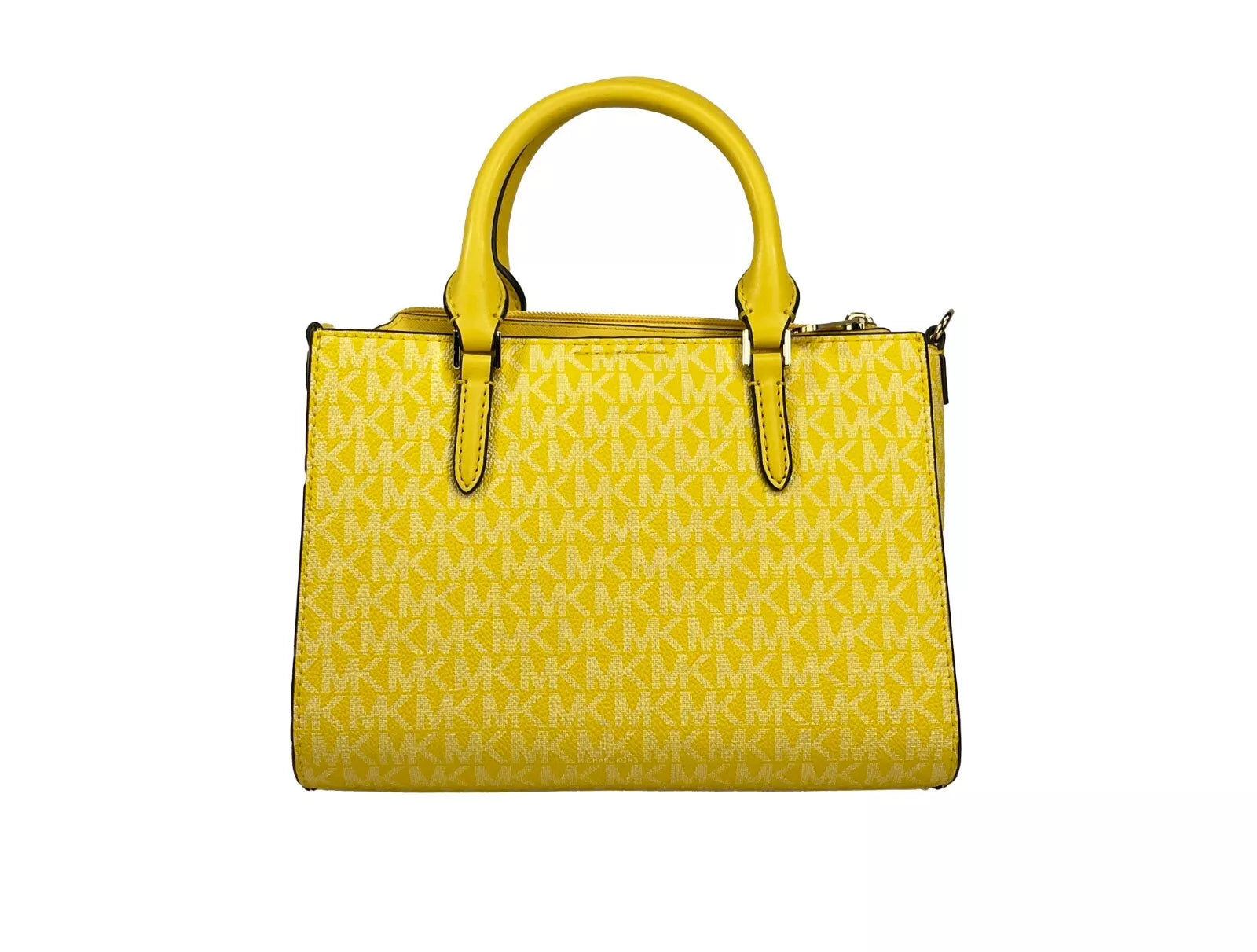 Michael Kors Charlotte 3 in 1 Satchel Bag Crossbody Goldgelb