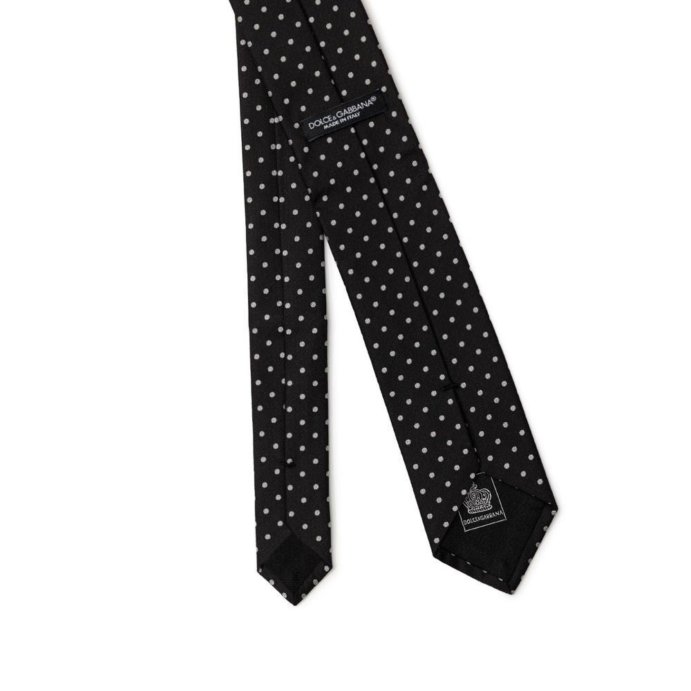 Cravates et nœud papillon en soie noire Dolce &amp; Gabbana