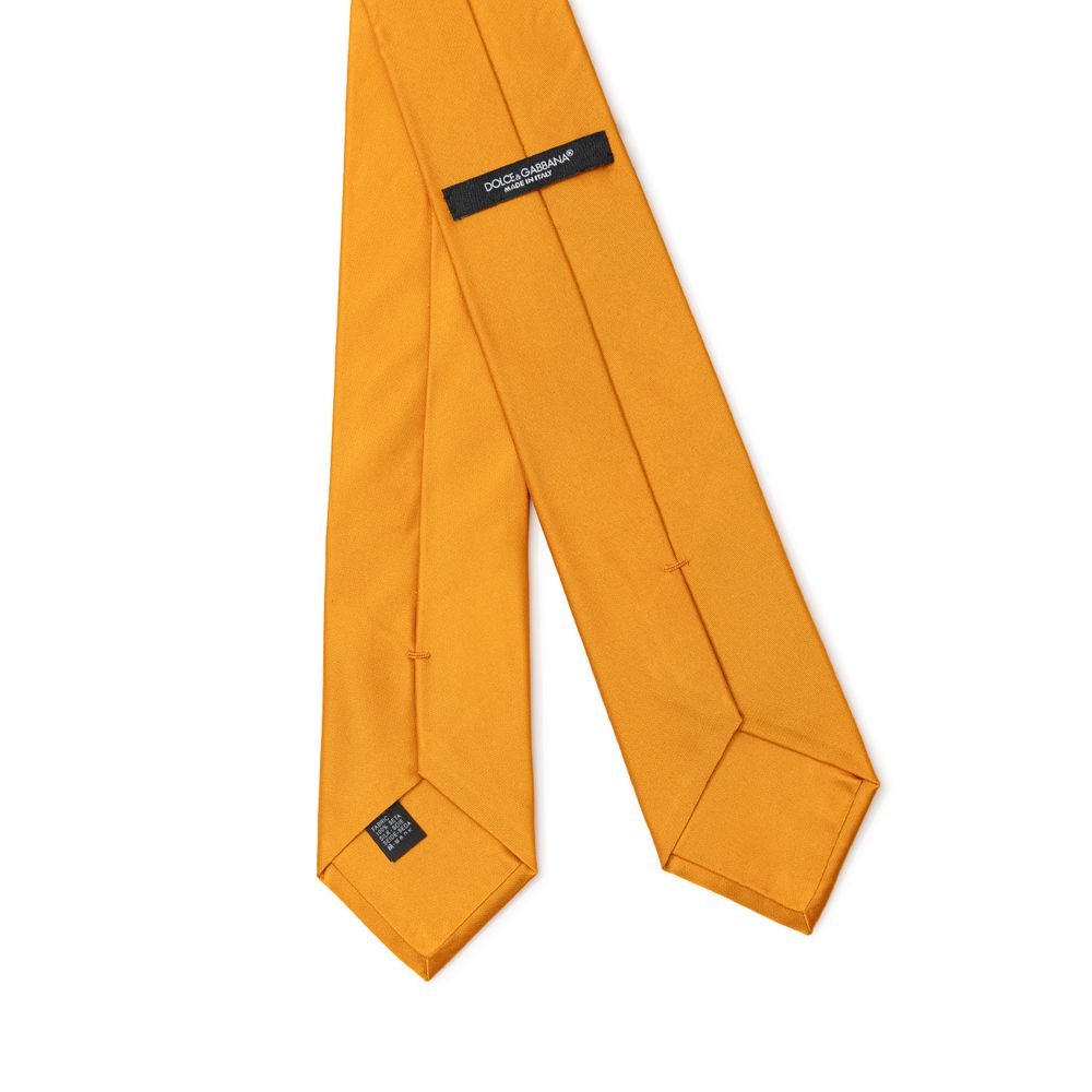 Cravates et nœud papillon en soie orange Dolce &amp; Gabbana