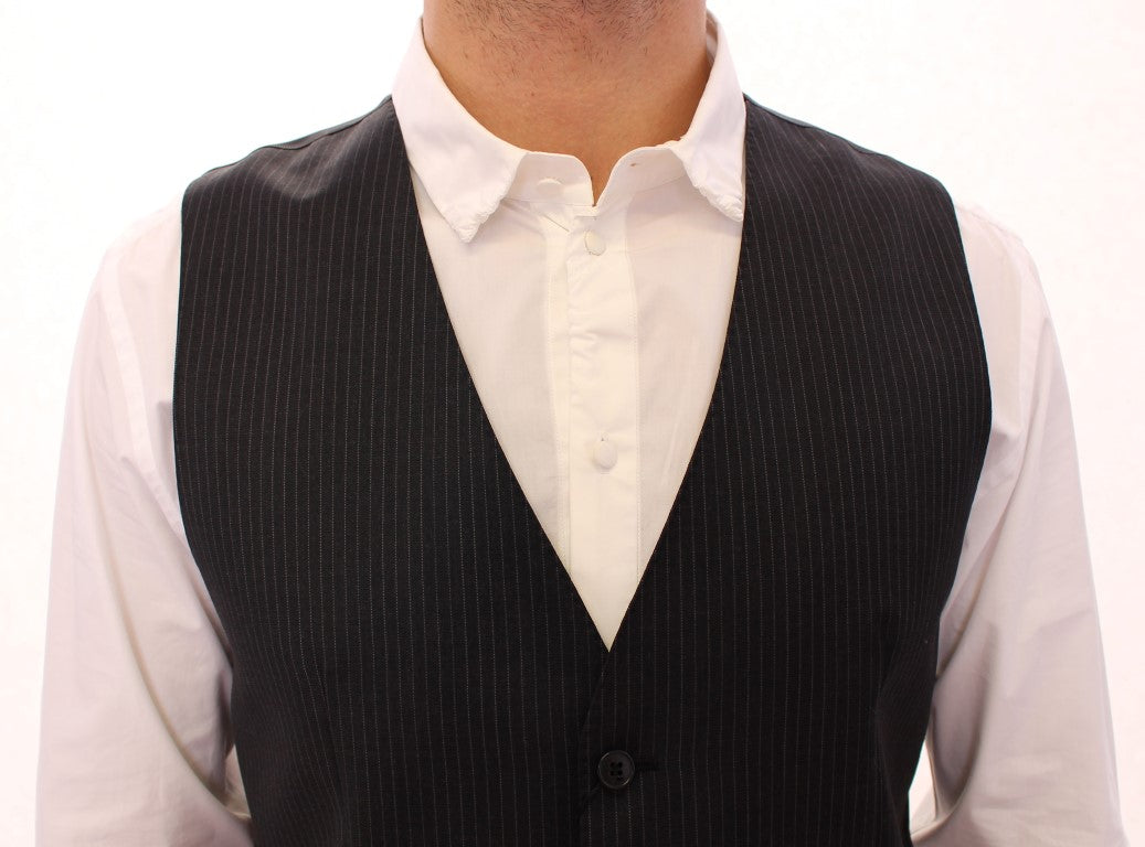 Dolce &amp; Gabbana - Robe gilet élégante à rayures grises