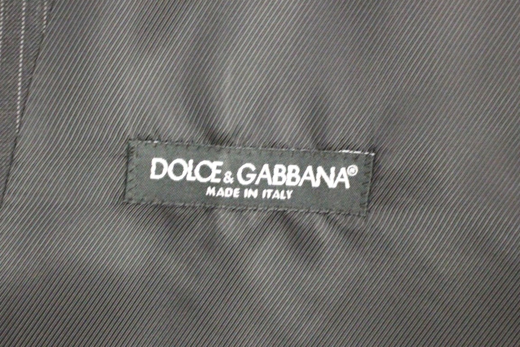 Dolce &amp; Gabbana - Robe gilet élégante à rayures grises