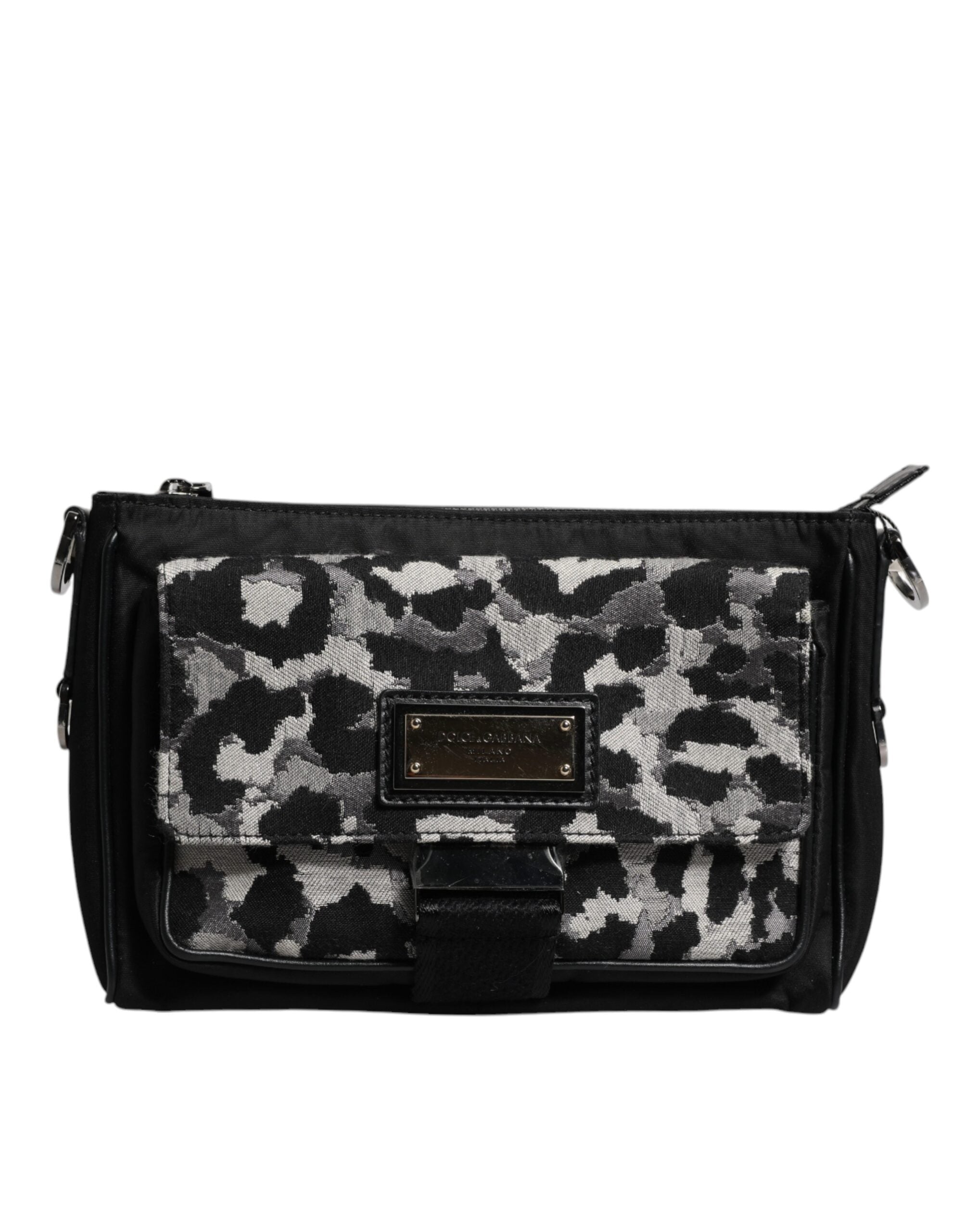 Sac bandoulière Dolce &amp; Gabbana en jacquard léopard multicolore