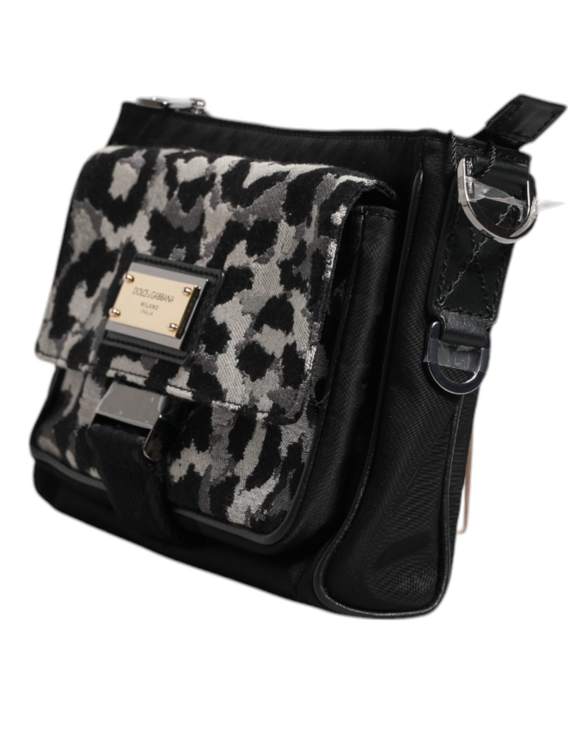 Sac bandoulière Dolce &amp; Gabbana en jacquard léopard multicolore