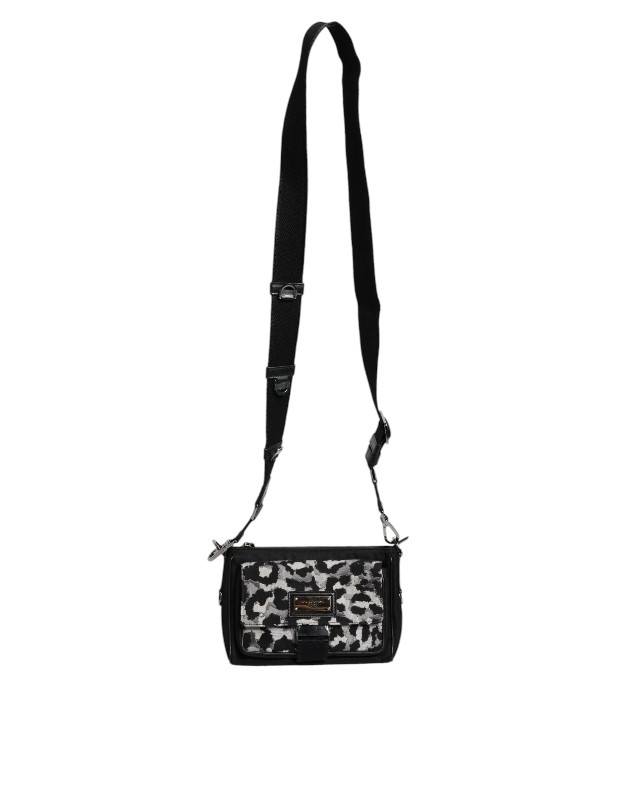 Sac bandoulière Dolce &amp; Gabbana en jacquard léopard multicolore
