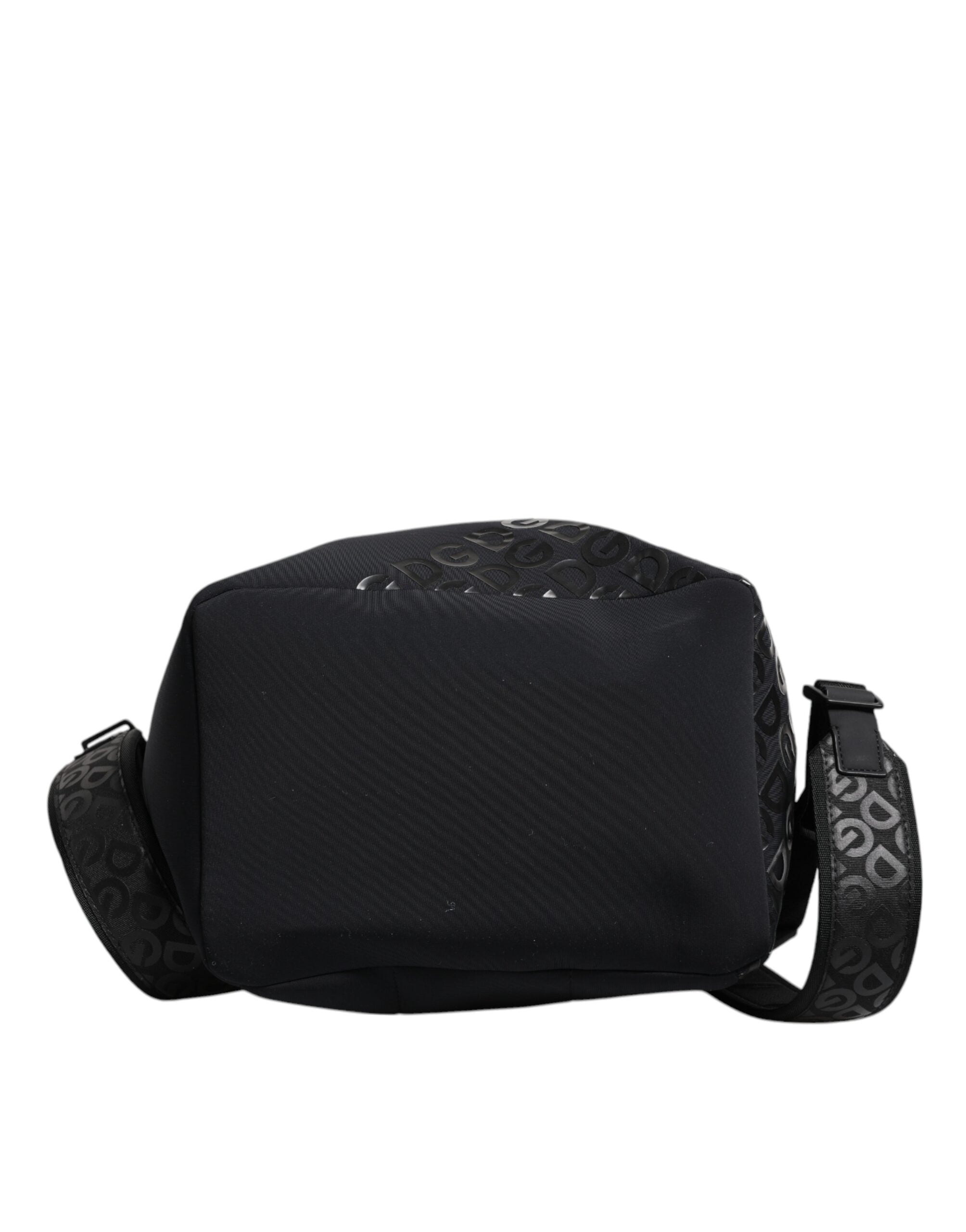 Sac à dos d'école Dolce &amp; Gabbana en néoprène noir et nylon avec logo DG