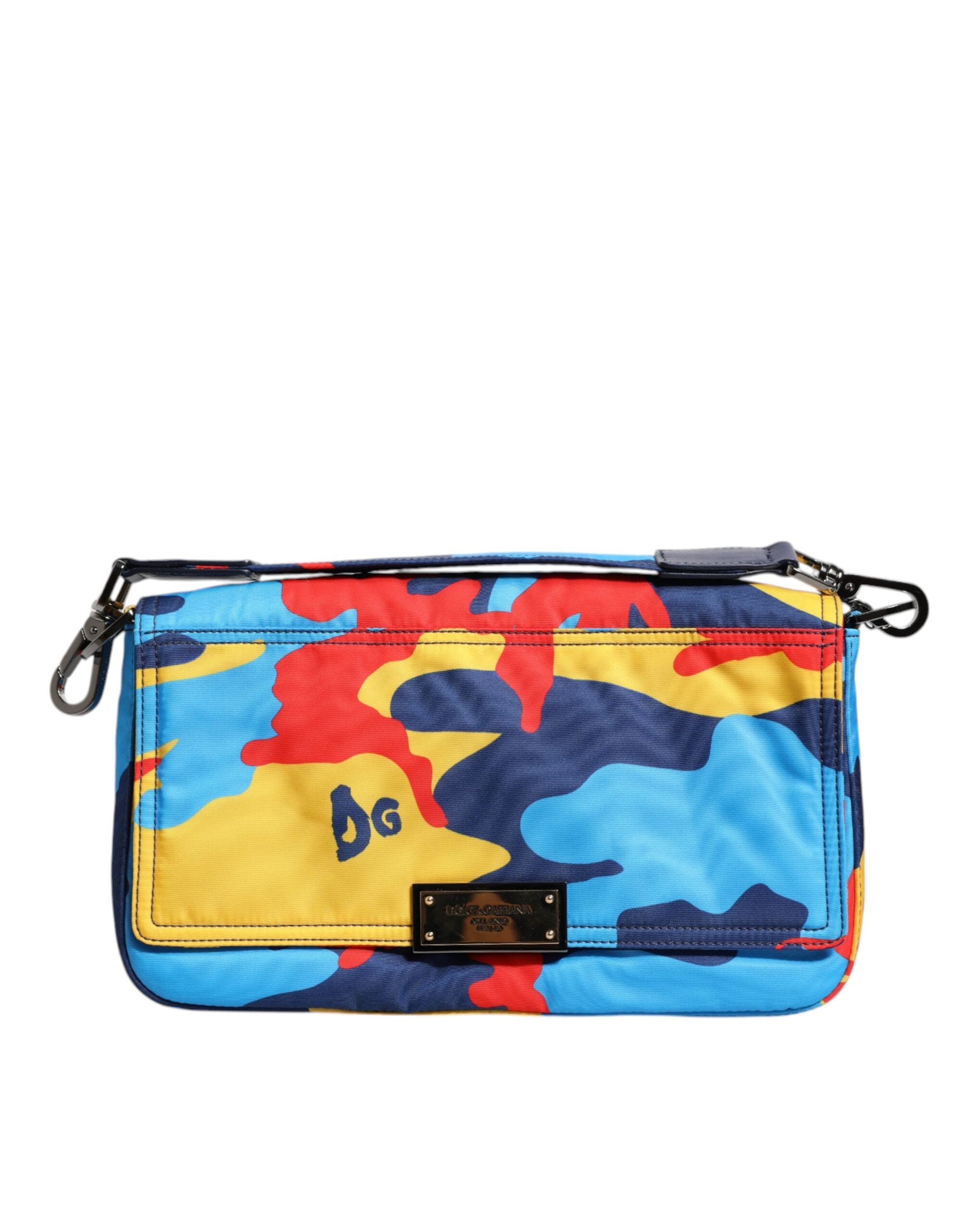 Sac bandoulière en nylon camouflage multicolore Dolce &amp; Gabbana