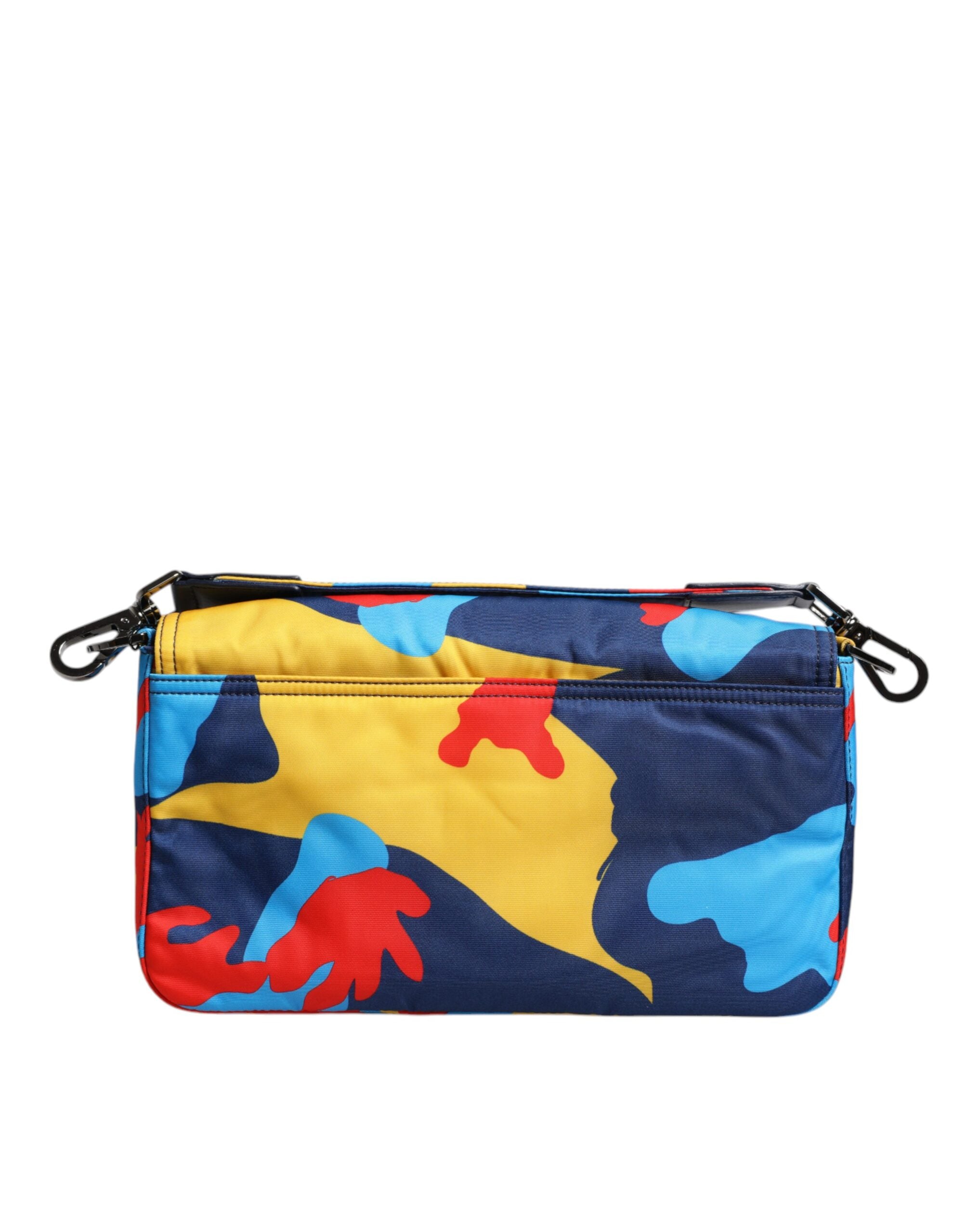 Sac bandoulière en nylon camouflage multicolore Dolce &amp; Gabbana