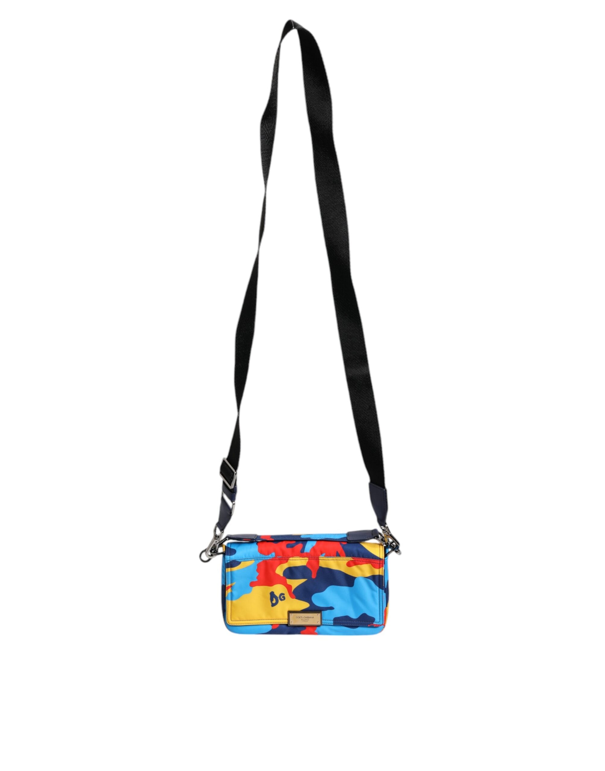 Sac bandoulière en nylon camouflage multicolore Dolce &amp; Gabbana