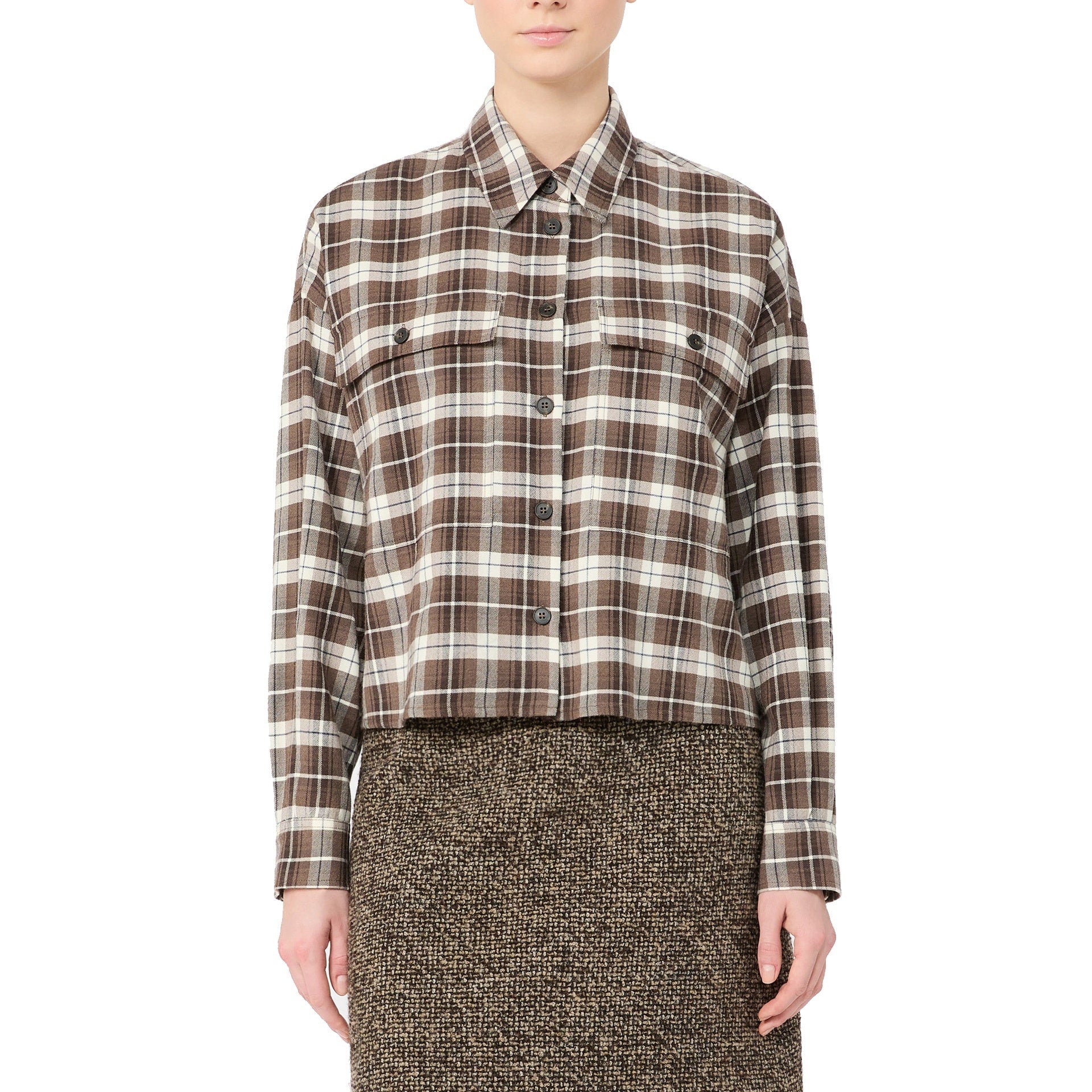 Max Mara Weekend Plaid Flannel Shirt