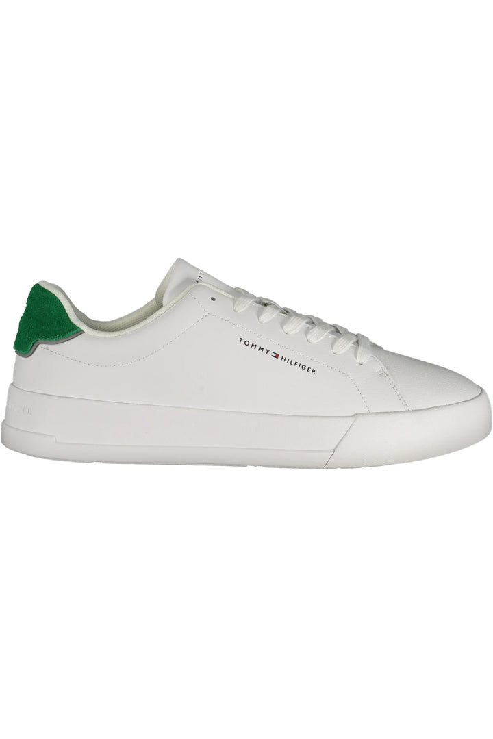 TOMMY HILFIGER MEN&#39;S WHITE SPORTS SHOES