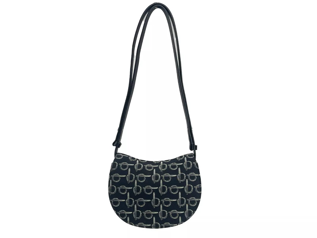 Burberry Mini Rocking Horse Crossbody Bag Purse Black