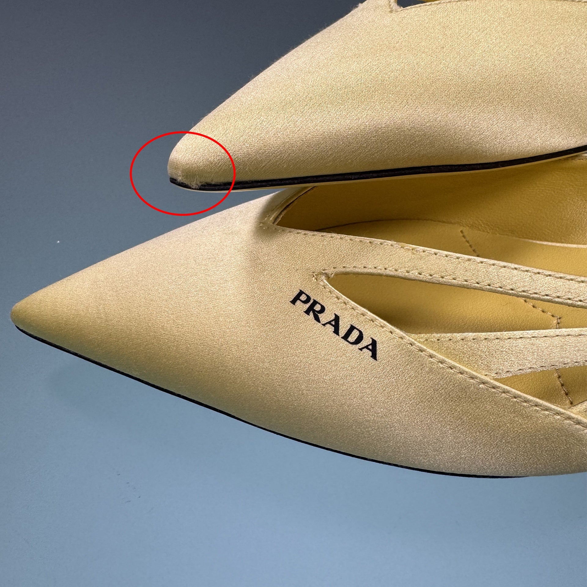 Prada Satin Ballerina Flats - WOMEN SHOES - PRADA - Tluxy New