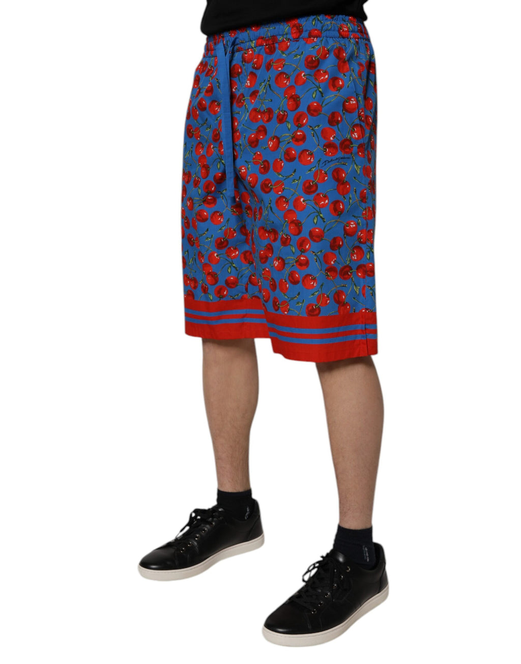 Bermuda Dolce &amp; Gabbana en coton imprimé cerises bleues pour homme