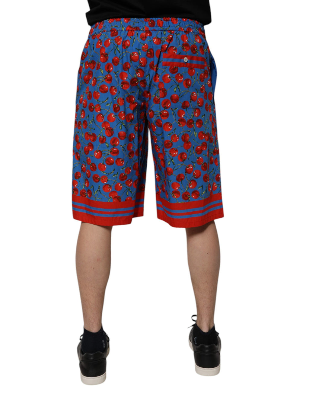 Bermuda Dolce &amp; Gabbana en coton imprimé cerises bleues pour homme