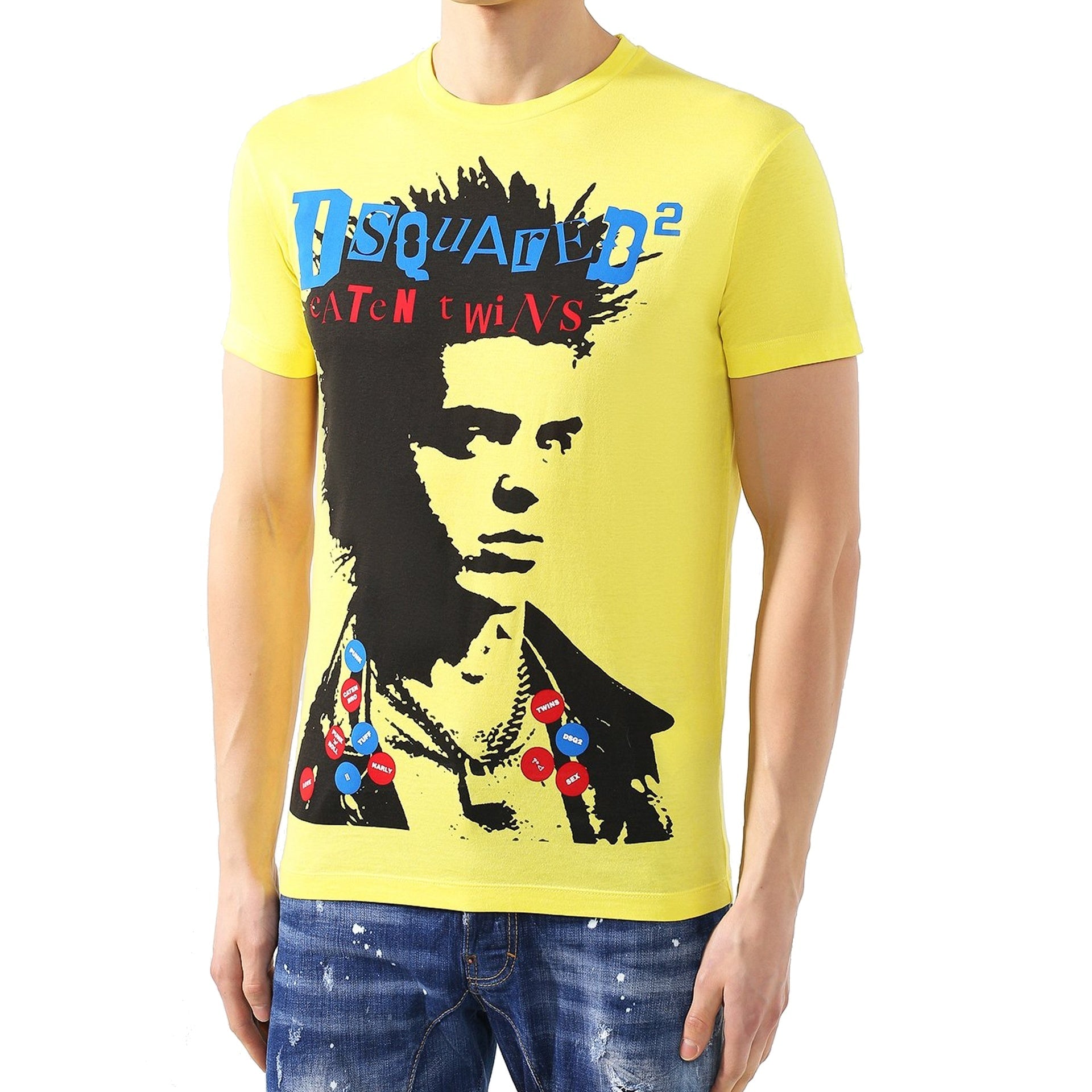 Dsquared2 Cotton Printed T-Shirt - MEN CLOTHING - DSQUARED2 - Tluxy New