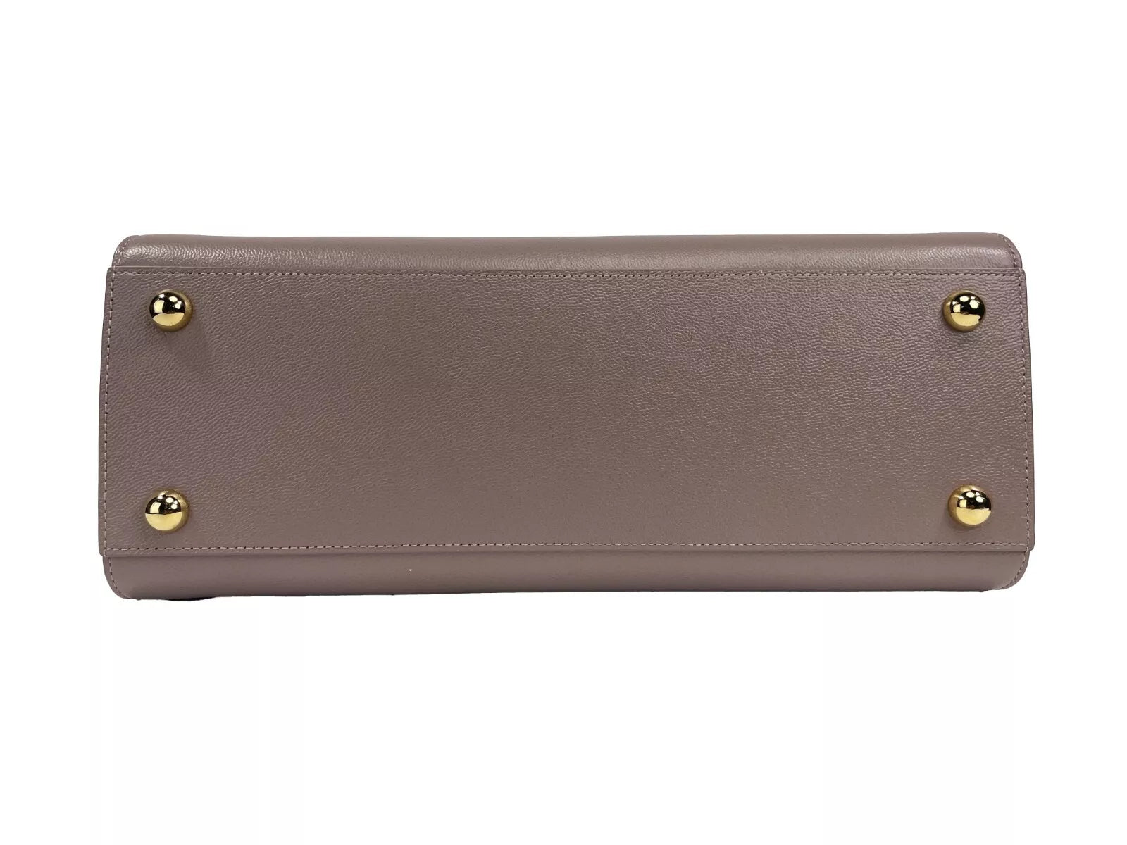 Burberry Kleine Banwell Leder-Einkaufstasche, Grauer Nerz