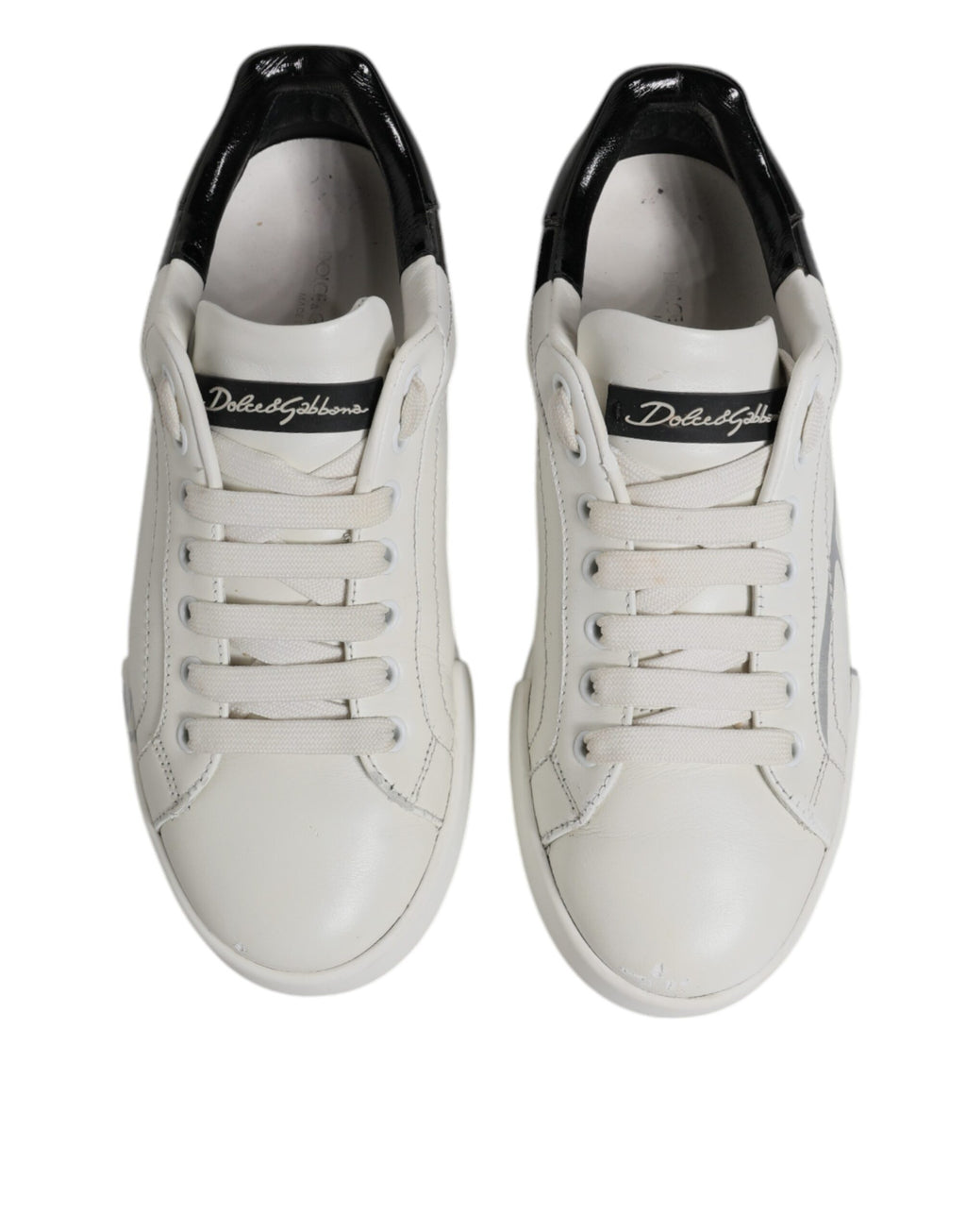 Baskets Dolce &amp; Gabbana Portofino blanches et noires pour homme