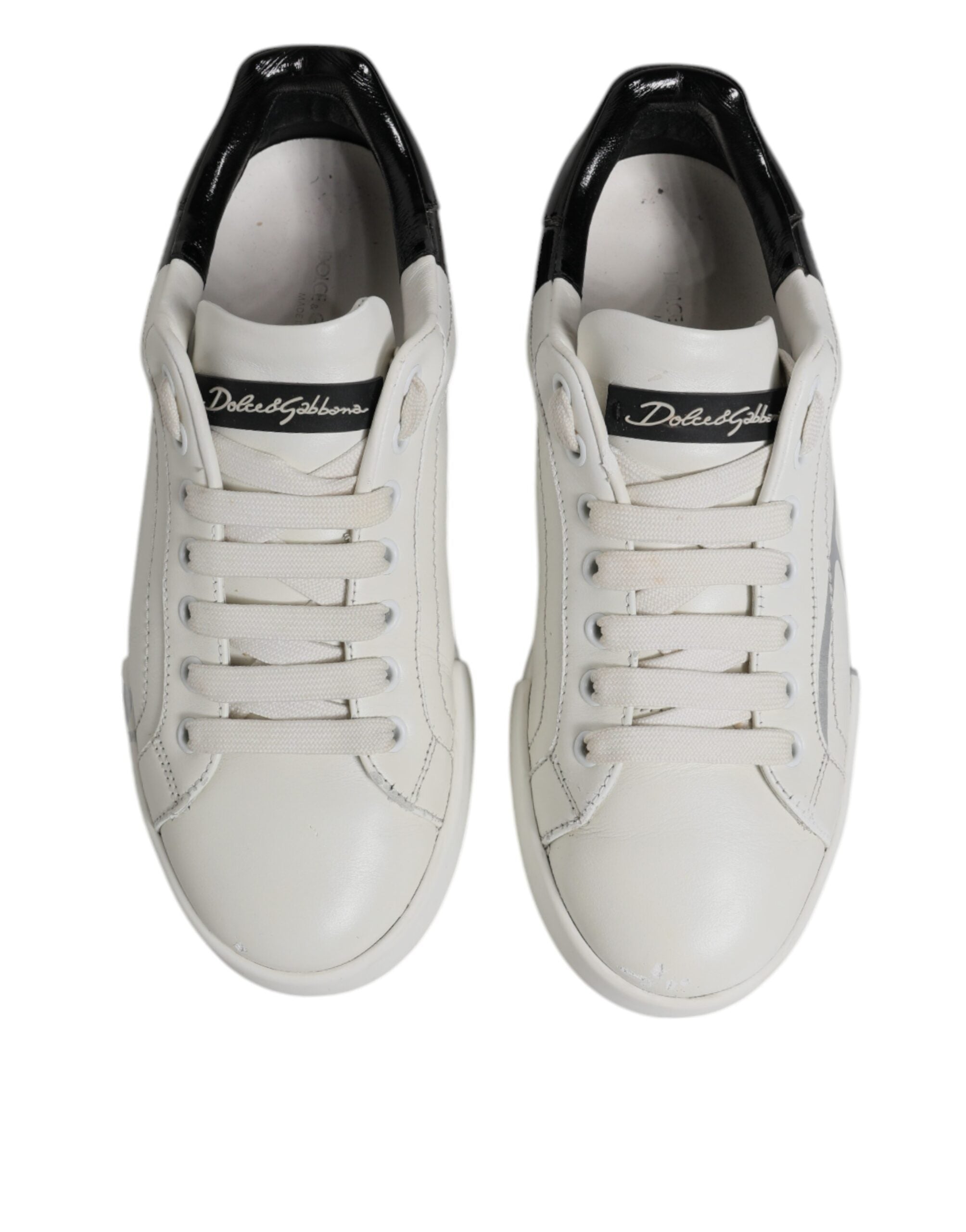 Baskets Dolce &amp; Gabbana Portofino blanches et noires pour homme