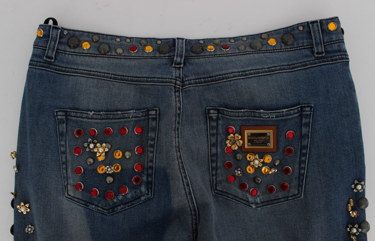 Dolce &amp; Gabbana – Verzierte Boyfriendjeans „Enchanted Sicily“