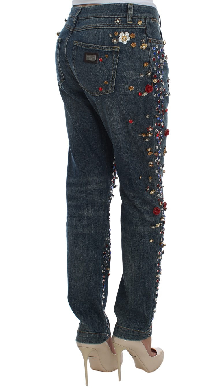 Jean boyfriend Dolce &amp; Gabbana Enchanted Sicily avec cœur en cristal