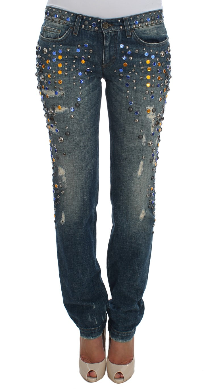 Dolce &amp; Gabbana – Enchanted Sicily – Jeans mit Kristallverzierung