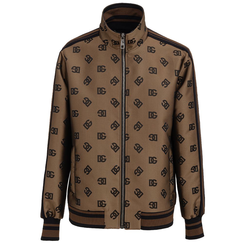 Dolce &amp; Gabbana Bronzefarbene Polyesterjacke