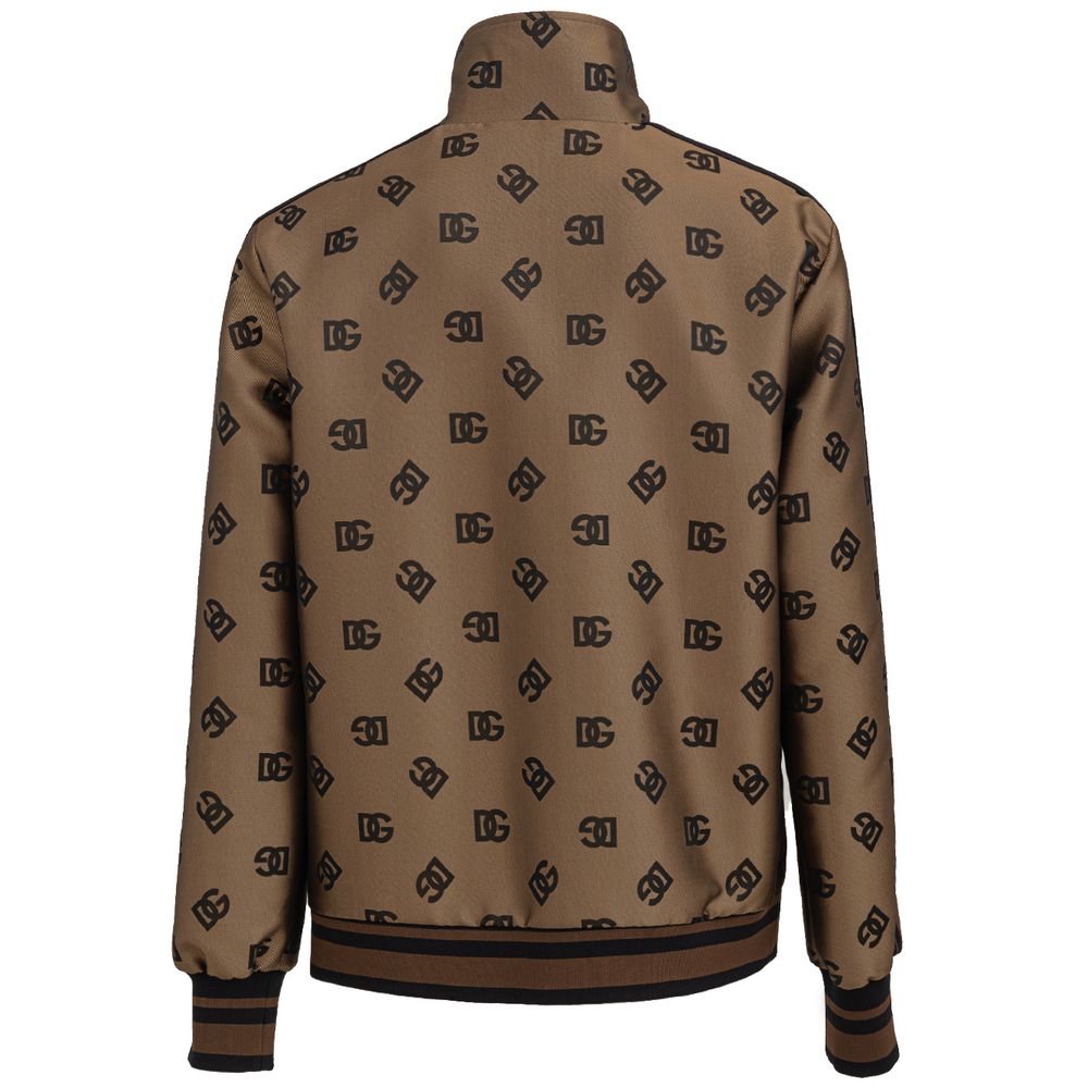 Dolce &amp; Gabbana Bronzefarbene Polyesterjacke