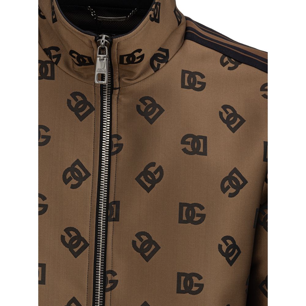 Dolce &amp; Gabbana Bronzefarbene Polyesterjacke
