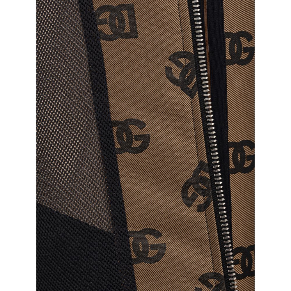 Dolce &amp; Gabbana Bronzefarbene Polyesterjacke