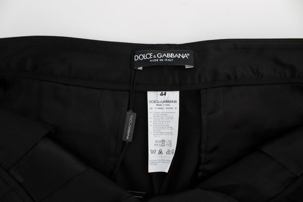 Dolce &amp; Gabbana Elegante schwarze Torero-Caprihose