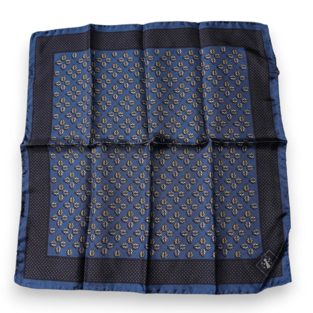 Foulard carré en soie Dolce &amp; Gabbana Blue Lady Bug