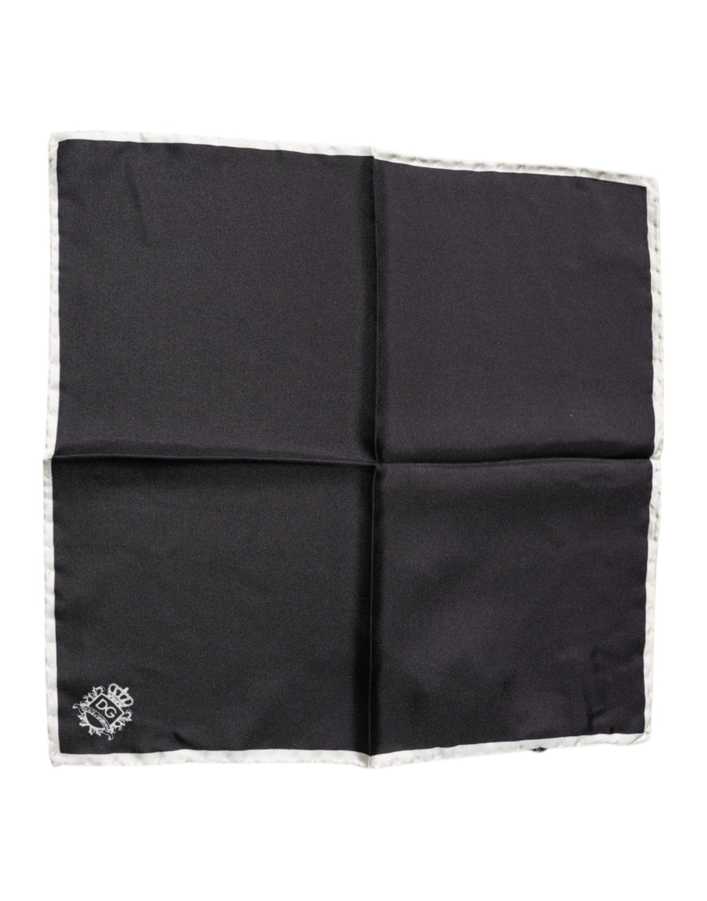 Foulard carré Dolce &amp; Gabbana à logo couronne noire
