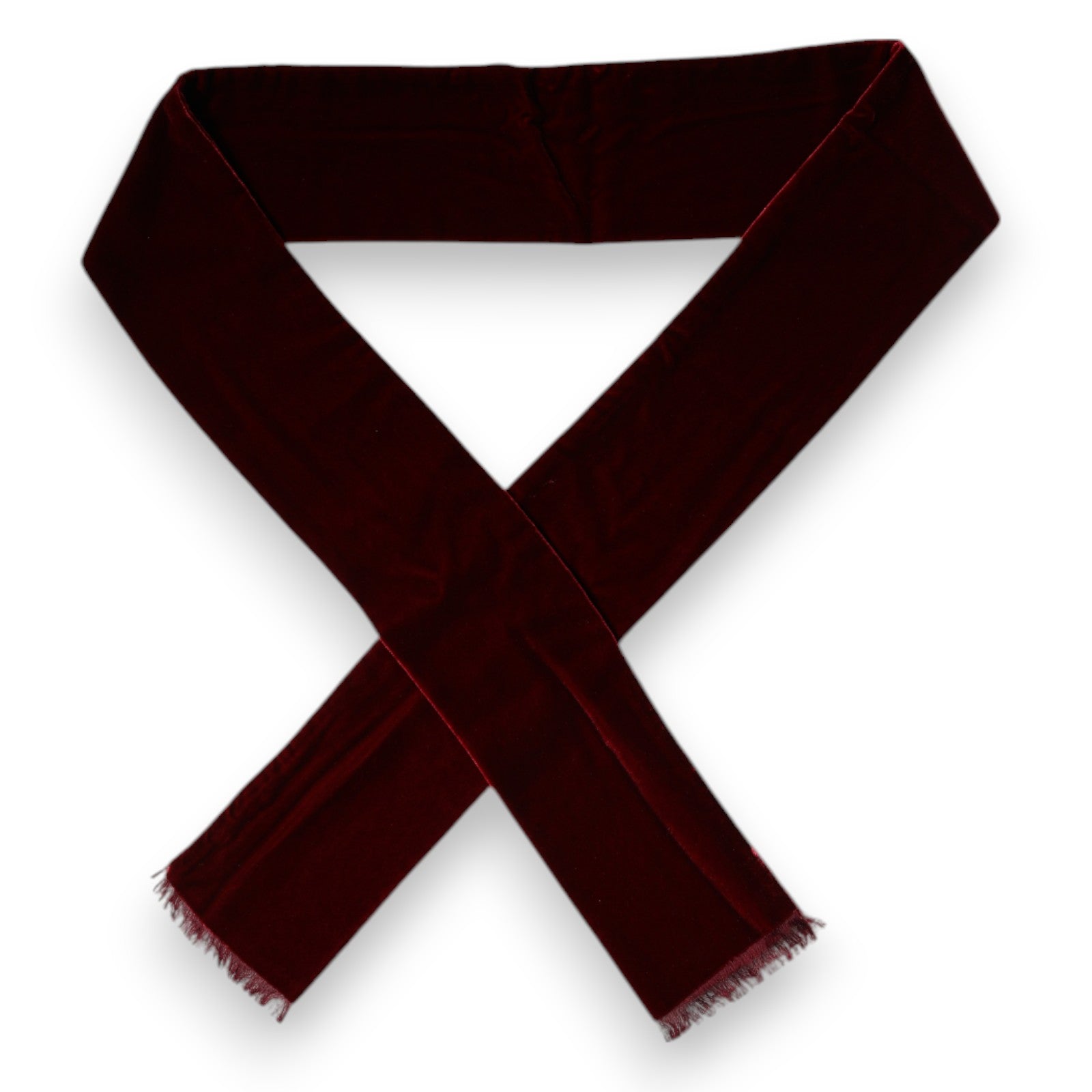 Foulard fin à franges en soie marron Dolce &amp; Gabbana