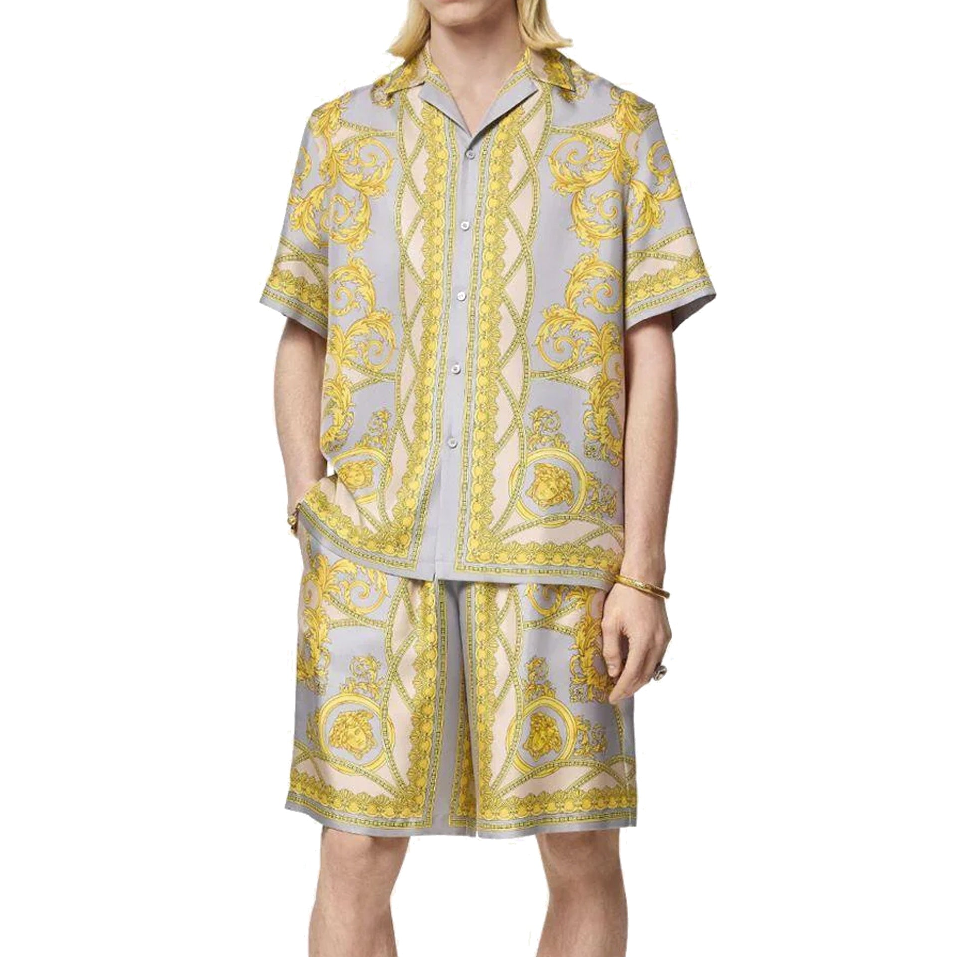 Versace La Coupe Des Dieux Silk Shorts