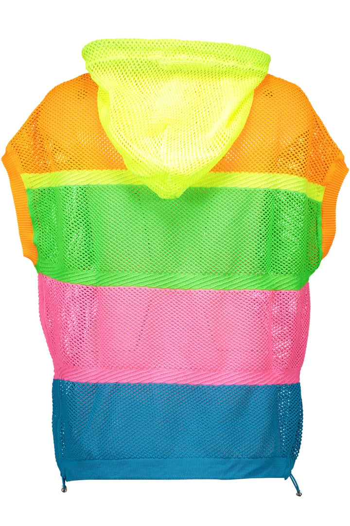 LOVE MOSCHINO MULTICOLORED WOMAN SWEATER