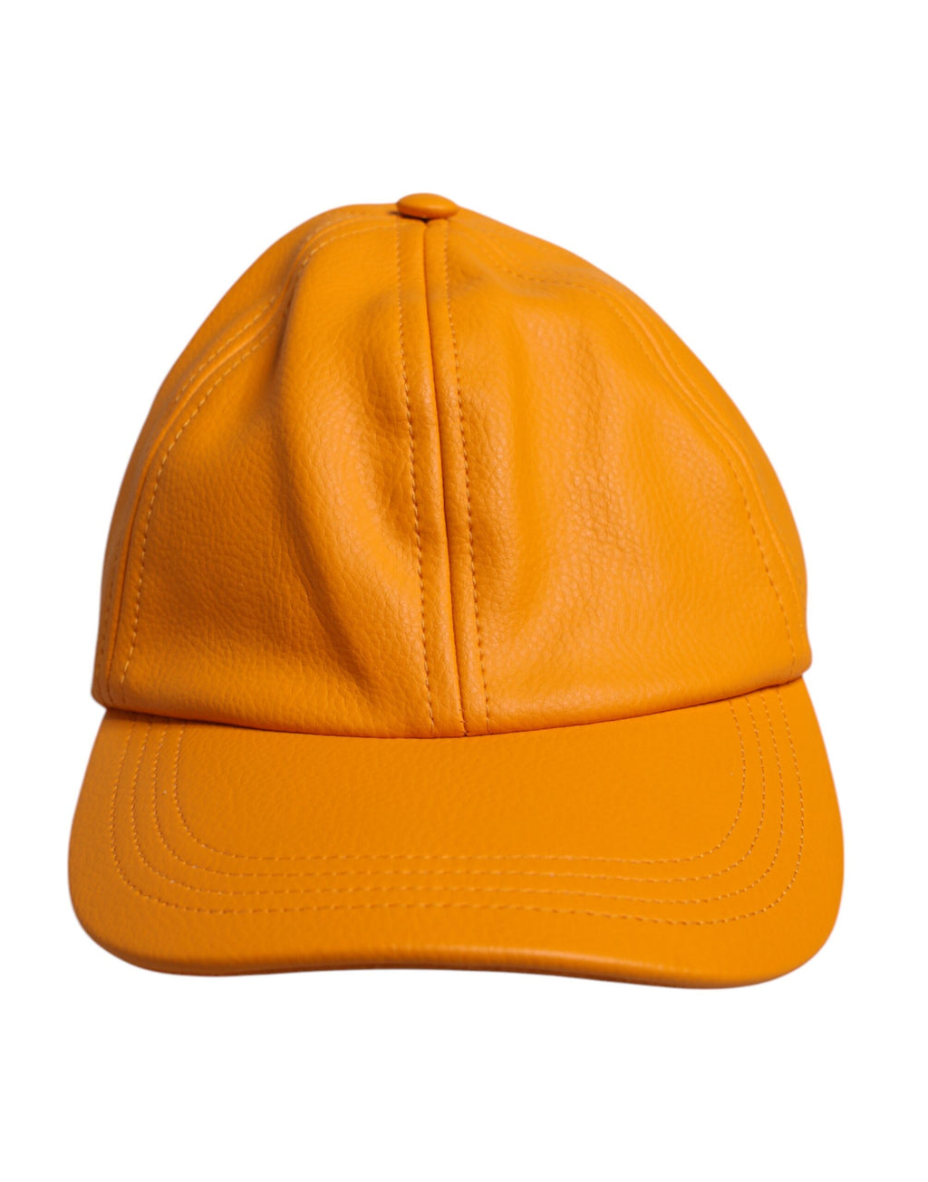Casquette de baseball 6 panneaux en coton orange Dolce &amp; Gabbana