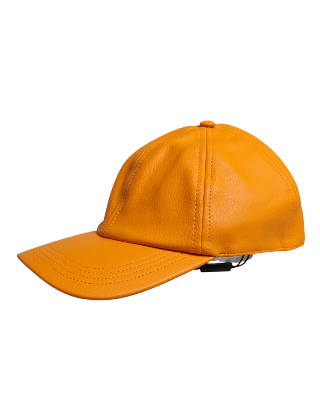 Casquette de baseball 6 panneaux en coton orange Dolce &amp; Gabbana