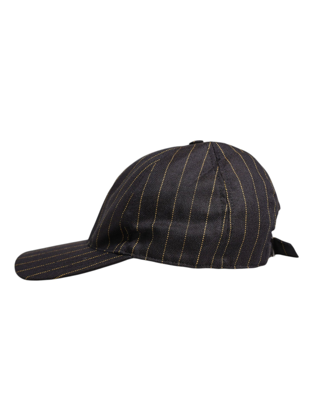 Casquette de baseball 6 panneaux en coton à rayures marron Dolce &amp; Gabbana