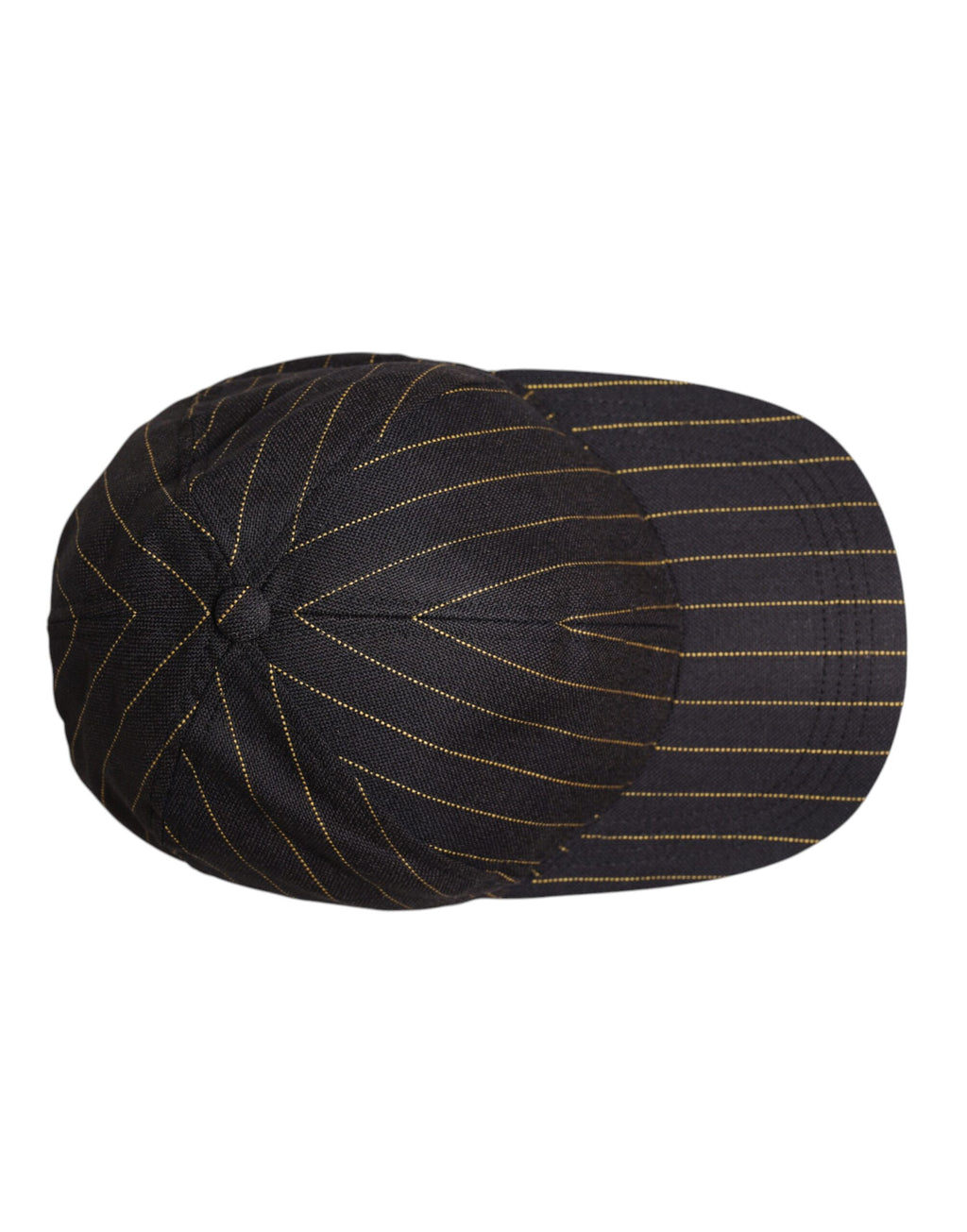 Casquette de baseball 6 panneaux en coton à rayures marron Dolce &amp; Gabbana