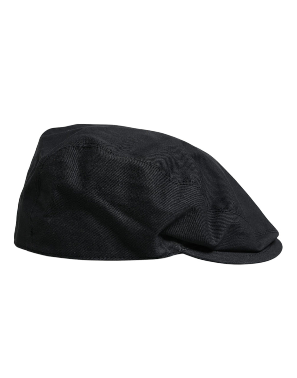 Dolce &amp; Gabbana Chapeau Newsboy Capello Cabbie en coton noir