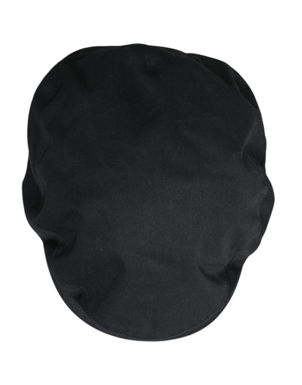 Dolce &amp; Gabbana Chapeau Newsboy Capello Cabbie en coton noir