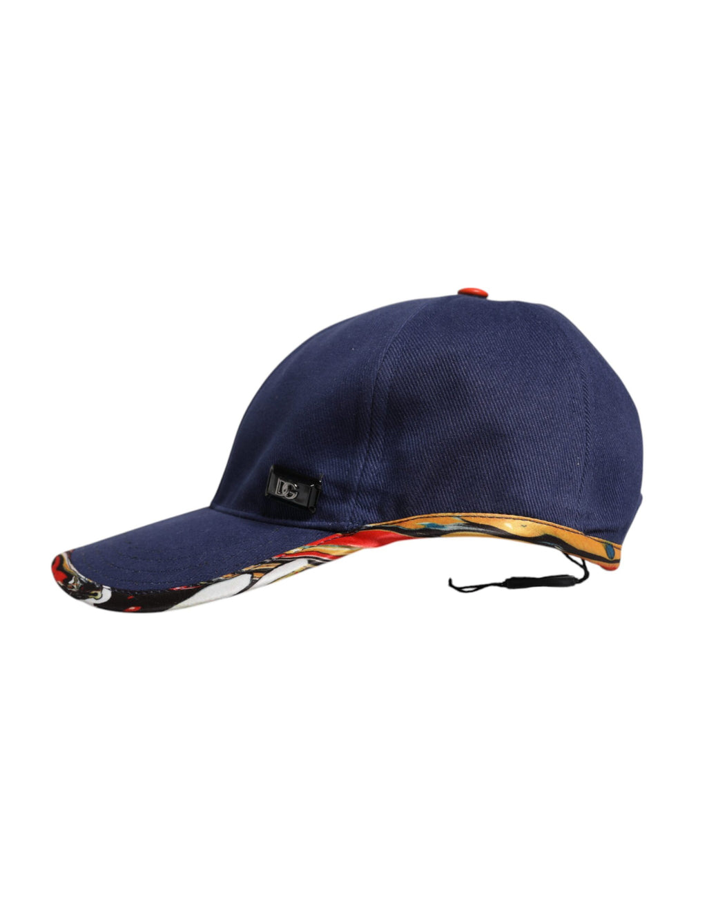 Casquette de baseball 6 panneaux en coton bleu Dolce &amp; Gabbana