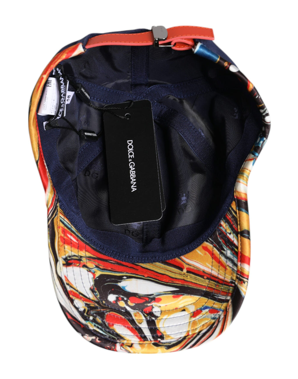Casquette de baseball 6 panneaux en coton bleu Dolce &amp; Gabbana