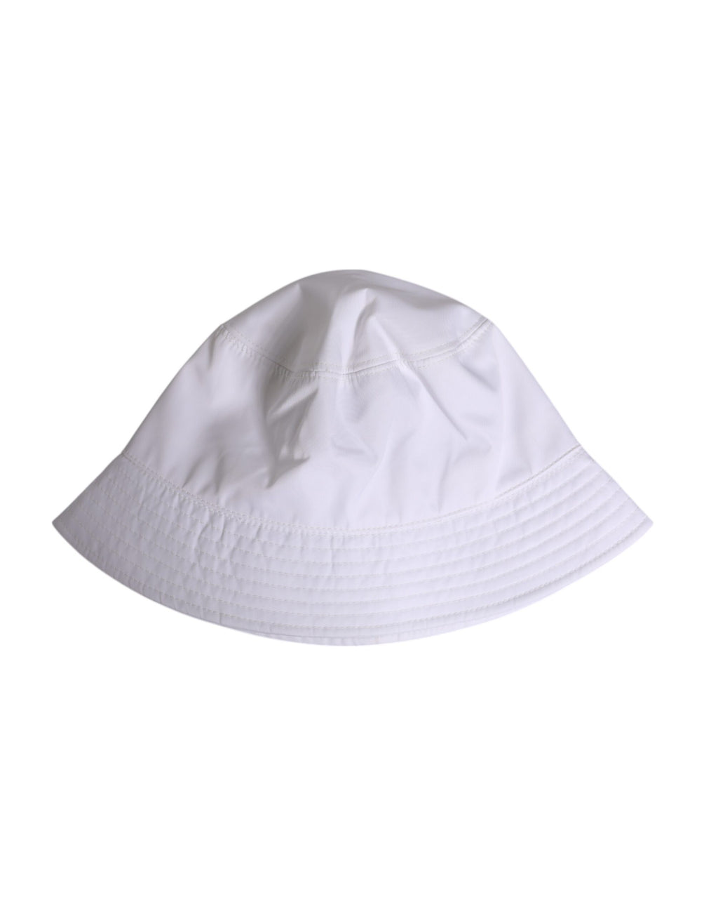 Bob à large bord en coton blanc Dolce &amp; Gabbana
