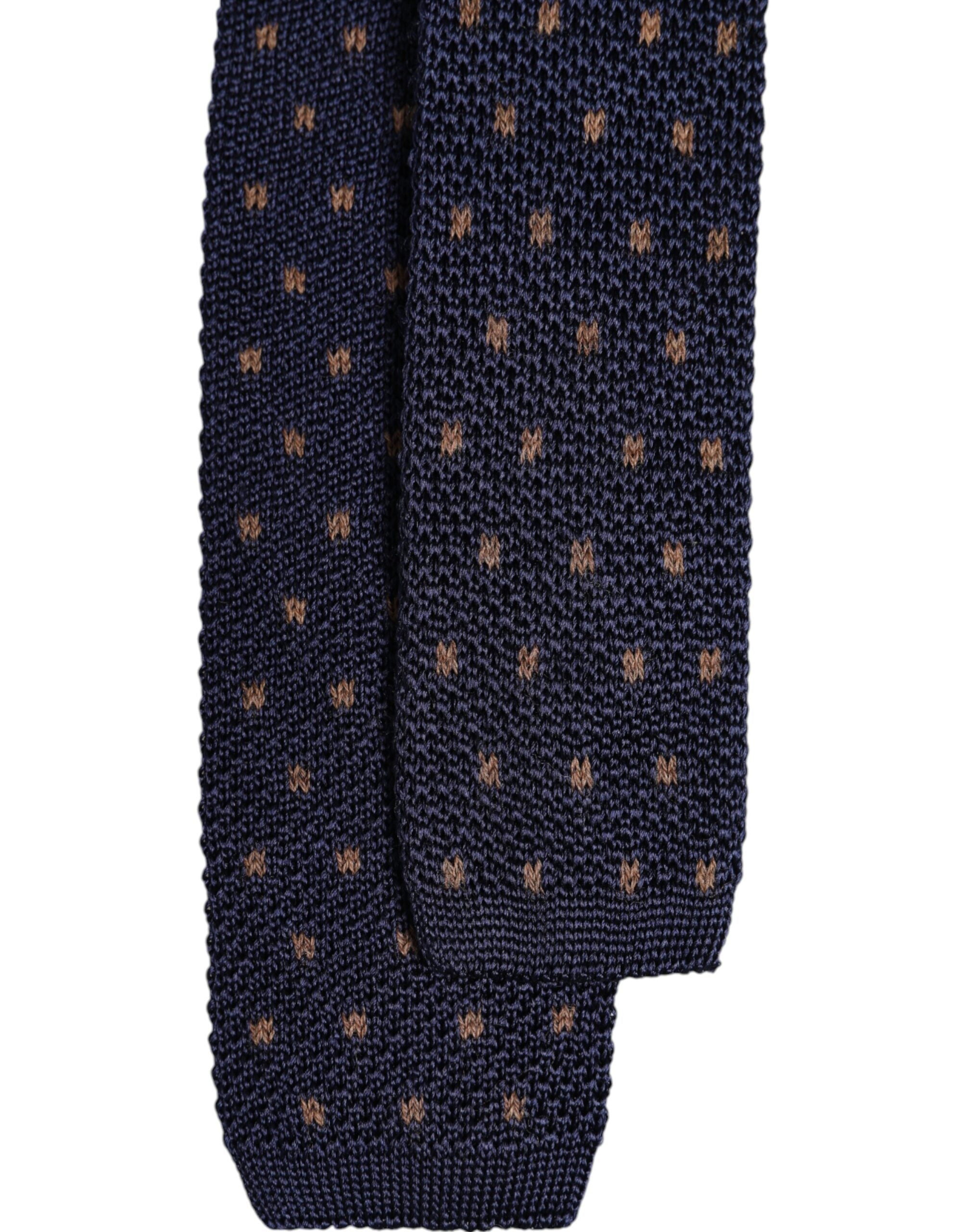 Dolce &amp; Gabbana – Verstellbare Seidenkrawatte mit blauen Punkten
