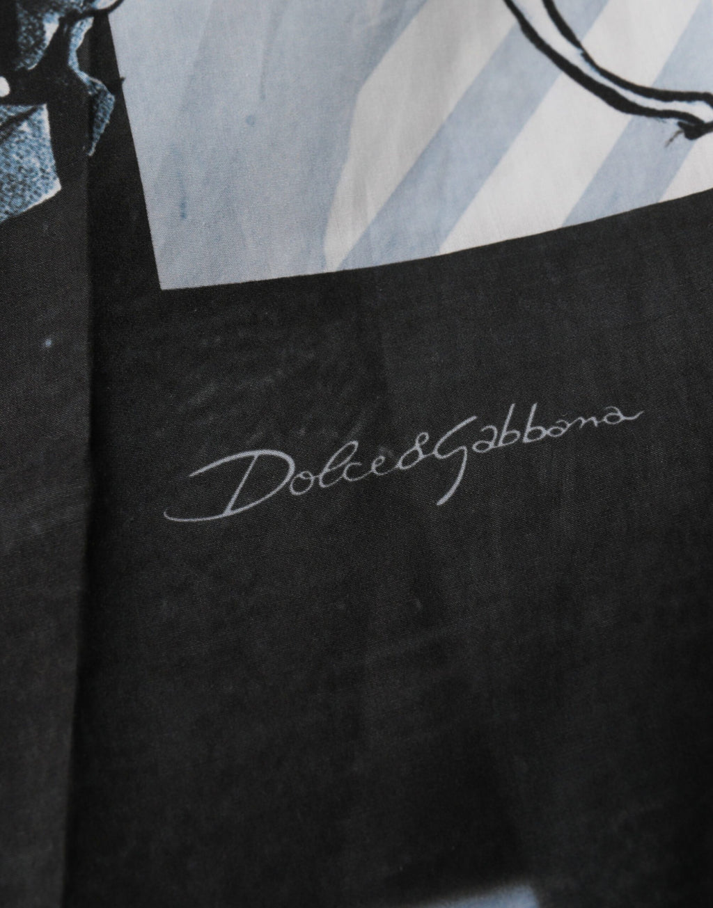 Short homme en coton imprimé statue bleu Dolce &amp; Gabbana